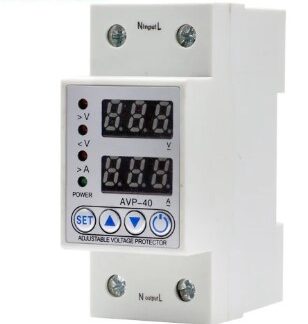 Adjustable Digital Voltage Protector Over and Under Voltage Protector 40A