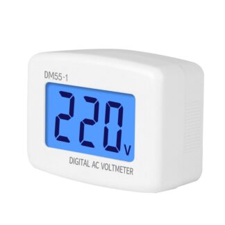 DM55-1 Digital Plug Volt Meter Socket Voltage Tester LCD Display Voltage Meter 220V Wall Flat Voltage Meter